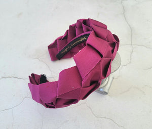 Plaited Woven Ribbon Headband, Fascinator, Luxury Ladies Gift, 5 cms Wide