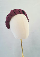 Load image into Gallery viewer, Plaited Woven Ribbon Headband, Fascinator, Luxury Ladies Gift, 5 cms Wide