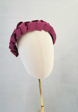 Load image into Gallery viewer, Plaited Woven Ribbon Headband, Fascinator, Luxury Ladies Gift, 5 cms Wide