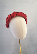 Load image into Gallery viewer, Plaited Woven Ribbon Headband, Fascinator, Luxury Ladies Gift, 5 cms Wide