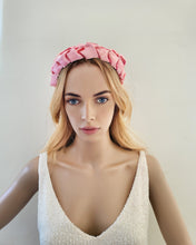 Load image into Gallery viewer, Plaited Woven Ribbon Headband, Fascinator, Luxury Ladies Gift, 5 cms Wide