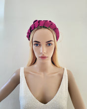 Load image into Gallery viewer, Plaited Woven Ribbon Headband, Fascinator, Luxury Ladies Gift, 5 cms Wide