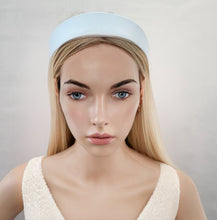 Load image into Gallery viewer, Powder Blue Silk Headband, Satin 4 cms Wide, Ladies Alice Band