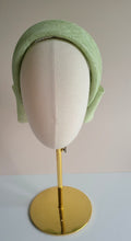 Load image into Gallery viewer, Mint Green Fascinator Headband with  Back Bow "Cherry"