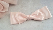 Load image into Gallery viewer, Large Satin Bow Hair Clip, Double Bow 22 cms Wide