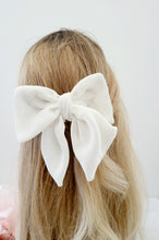 Load image into Gallery viewer, Silk Velvet Bow Hair Clip, 12 cms Wide,