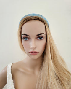 Luxury Silk Velvet Alice Band, Headband, 2 cm wide, Blue, Wine, Ivory, Stocking Filler