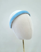 Load image into Gallery viewer, Luxury Silk Velvet Alice Band, Headband, 2 cm wide, Blue, Wine, Ivory, Stocking Filler