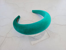 Load image into Gallery viewer, Jade Green Velvet Padded headband