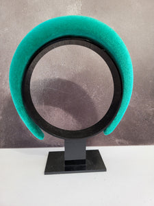 Jade Green Velvet Padded headband