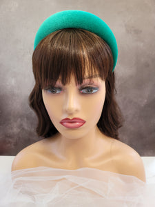 Jade Green Velvet Padded headband