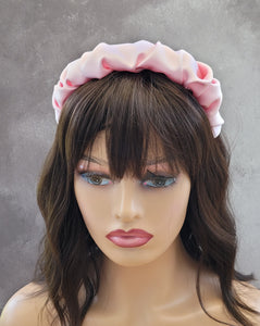 Silk Headband Ruched Ruffle Scrunchie Design