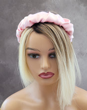 Load image into Gallery viewer, Silk Headband Ruched Ruffle Scrunchie Design