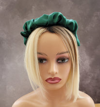 Load image into Gallery viewer, Silk Headband Ruched Ruffle Scrunchie Design