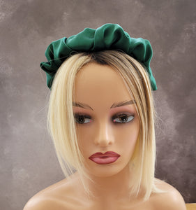 Silk Headband Ruched Ruffle Scrunchie Design