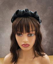Load image into Gallery viewer, Silk Headband Ruched Ruffle Scrunchie Design