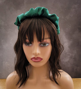 Silk Headband Ruched Ruffle Scrunchie Design