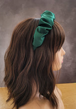 Load image into Gallery viewer, Silk Headband Ruched Ruffle Scrunchie Design
