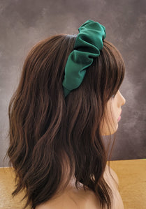 Silk Headband Ruched Ruffle Scrunchie Design