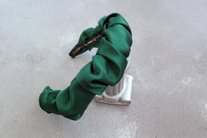 Silk Headband Ruched Ruffle Scrunchie Design