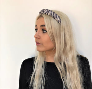 Feather Pattern Padded headband