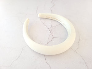 Narrow Satin Padded headband - Colour options