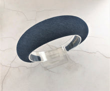 Load image into Gallery viewer, Denim Padded Halo Crown Headband, 4 cm Wide Headpiece for Women