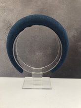 Load image into Gallery viewer, Denim Padded Halo Crown Headband, 4 cm Wide Headpiece for Women