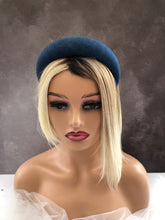 Load image into Gallery viewer, Denim Padded Halo Crown Headband, 4 cm Wide Headpiece for Women