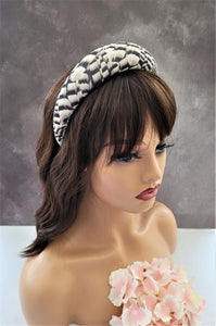Feather Pattern Padded headband