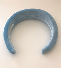 Load image into Gallery viewer, Baby Blue Velvet Padded Wide headband