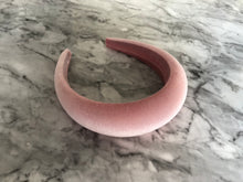 Load image into Gallery viewer, Blush Pink Velvet Padded Wide headband