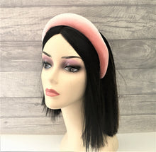 Load image into Gallery viewer, Blush Pink Velvet Padded Wide headband