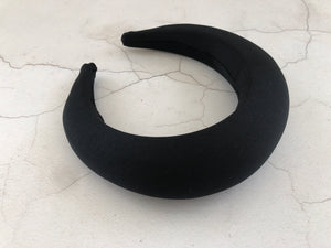 Extra tall padded satin halo headband 4 cms height