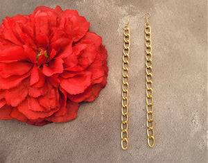 Long Chain Earrings Ultra Lightweight 19 cms Drop