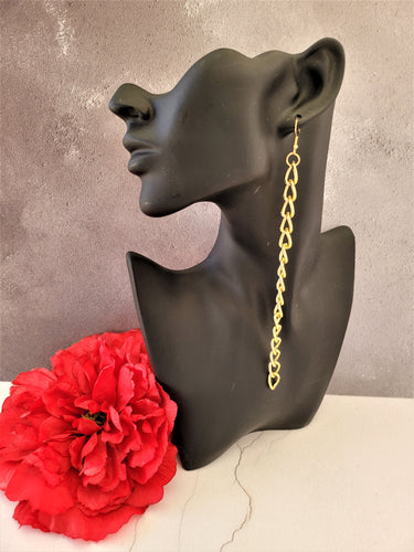 Long Chain Earrings Ultra Lightweight 19 cms Drop