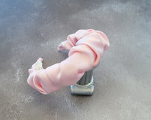 Load image into Gallery viewer, Silk Headband Ruched Ruffle Scrunchie Design