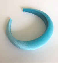 Load image into Gallery viewer, Turquoise Velvet Padded Wide headband