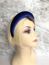Load image into Gallery viewer, Royal Blue Velvet Padded Wide headband