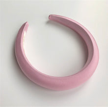 Load image into Gallery viewer, Narrow Satin Padded headband - Colour options