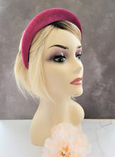Load image into Gallery viewer, Dark Fuchsia Pink Velvet Padded Wide headband