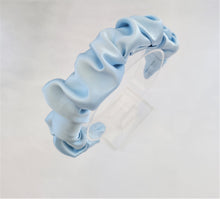 Load image into Gallery viewer, Silk Headband Ruched Ruffle Scrunchie Design