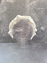 Load image into Gallery viewer, Silk Headband Ruched Ruffle Scrunchie Design