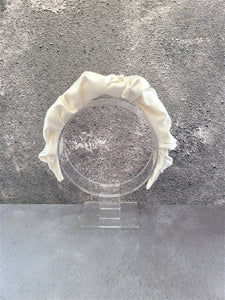 Silk Headband Ruched Ruffle Scrunchie Design