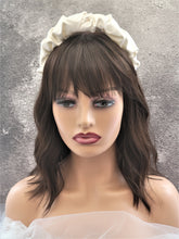 Load image into Gallery viewer, Silk Headband Ruched Ruffle Scrunchie Design