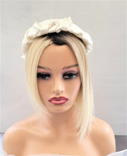 Load image into Gallery viewer, Silk Headband Ruched Ruffle Scrunchie Design