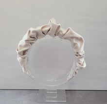 Load image into Gallery viewer, Silk Headband Ruched Ruffle Scrunchie Design