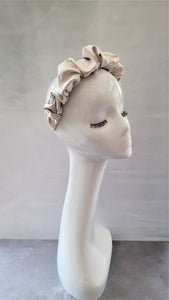 Silk Headband Ruched Ruffle Scrunchie Design