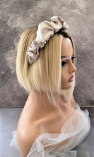 Load image into Gallery viewer, Silk Headband Ruched Ruffle Scrunchie Design