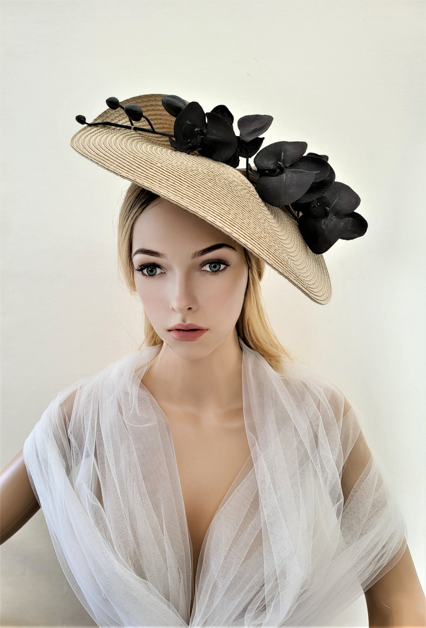 Wedding hot sale hats beige